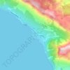 Gradac topographic map, elevation, relief