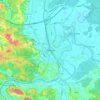 Karlovac topographic map, elevation, relief