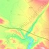 Cozvíjar topographic map, elevation, relief