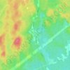 Cloyne topographic map, elevation, relief