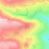 Piedra del Águila topographic map, elevation, relief