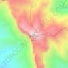 Guadalupe Peak topographic map, elevation, relief