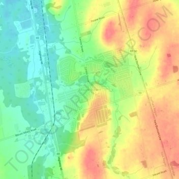 Mount Albert Ontario Map Mount Albert Topographic Map, Elevation, Relief