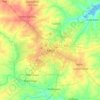 Kano topographic map, elevation, relief