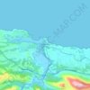 Ribadesella topographic map, relief map, elevations map