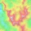 Cordillera Cantábrica topographic map, relief map, elevations map