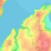 La Baillie topographic map, elevation, relief
