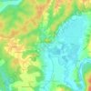 Topusko topographic map, elevation, relief