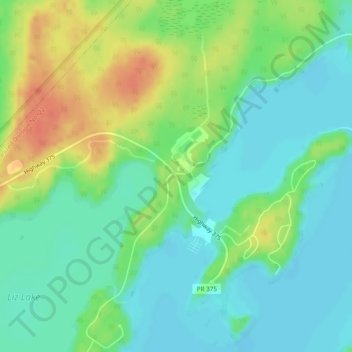 Paint Lake Ontario Map Paint Lake Topographic Map, Elevation, Relief