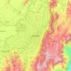 Bogota topographic map, elevation, relief