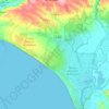 Almonte topographic map, elevation, relief