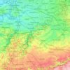 Flemish Brabant topographic map, elevation, relief