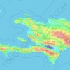 Haiti topographic map, elevation, relief