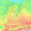 Walloon Brabant topographic map, elevation, relief
