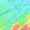 Mulhouse topographic map, relief map, elevations map