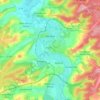 Verdun topographic map, elevation, relief