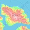 Bylot Island topographic map, elevation, relief