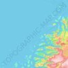 Nordland topographic map, relief map, elevations map