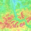 Épinal topographic map, relief map, elevations map