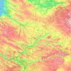 Picardie topographic map, relief map, elevations map