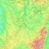 Lorraine topographic map, elevation, relief