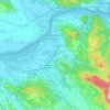 Esztergom topographic map, relief, elevation