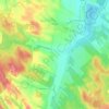 Bokod topographic map, elevation, relief