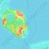 Tihany topographic map, relief, elevation