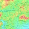 Nógrád topographic map, relief, elevation