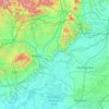 Borsod-Abaúj-Zemplén topographic map, relief, elevation