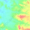 Katanga topographic map, elevation, relief