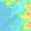 Puerto Real topographic map, elevation, relief