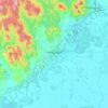 Sárospatak topographic map, elevation, relief