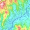 Tomiño topographic map, relief map, elevations map