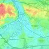 El Harrach topographic map, elevation, relief
