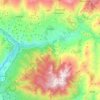 Órgiva topographic map, elevation, relief
