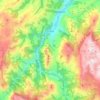 Proaza topographic map, relief map, elevations map