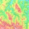 Quirós topographic map, relief map, elevations map