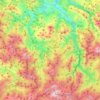 Ponga topographic map, relief map, elevations map