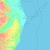Belmonte topographic map, relief map, elevations map