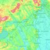 Fejér topographic map, relief, elevation