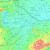 Győr-Moson-Sopron topographic map, relief, elevation