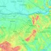 Komárom-Esztergom topographic map, relief, elevation