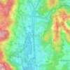 O Porriño topographic map, relief map, elevations map