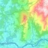 As Neves topographic map, relief map, elevations map