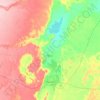 Ouargla topographic map, elevation, relief