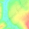 Yayu topographic map, elevation, relief