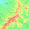 Zonnebeke topographic map, elevation, relief