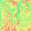 Meurthe-et-Moselle topographic map, elevation, relief