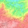 Quévy topographic map, relief map, elevations map